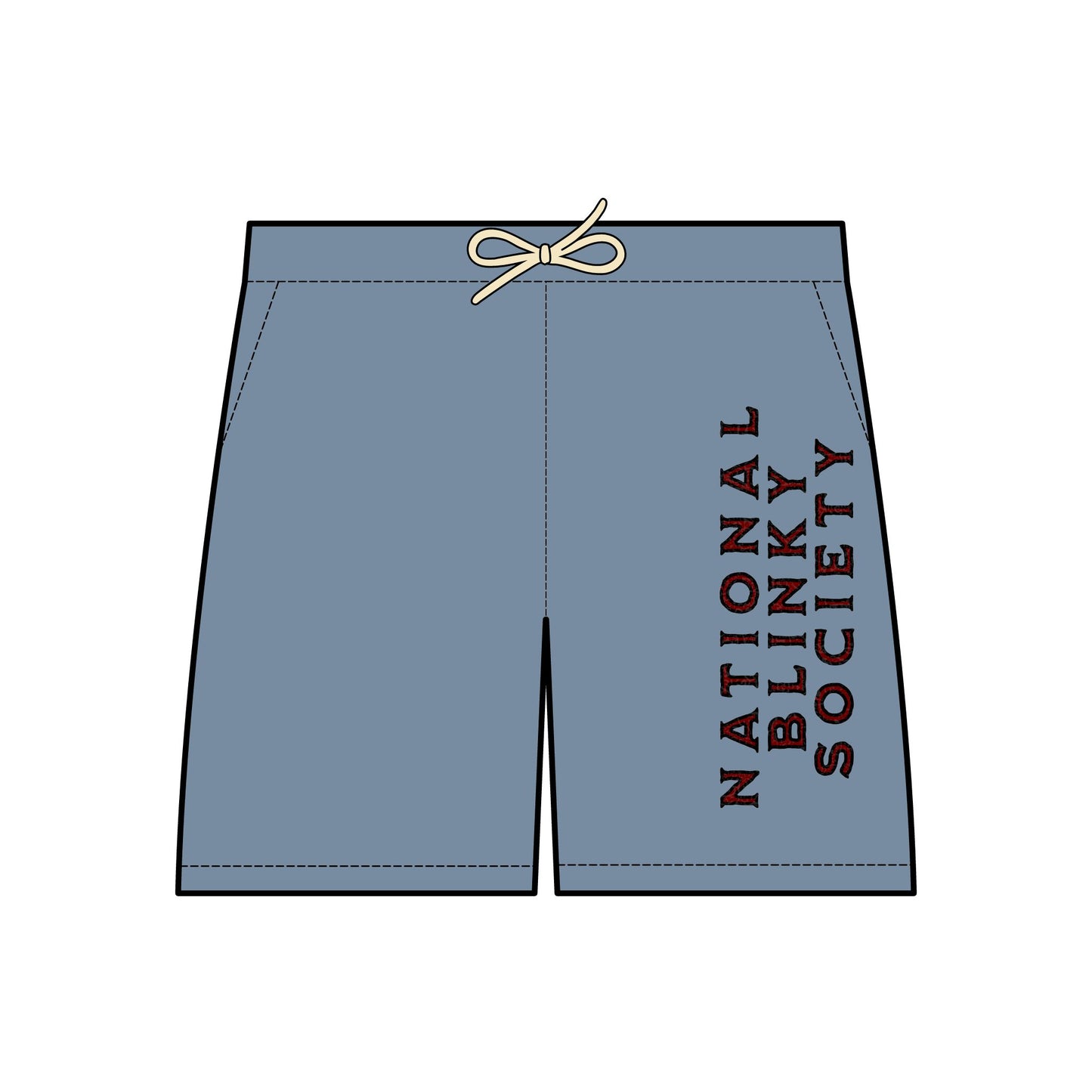 NBS Red Fleece Sweat Shorts