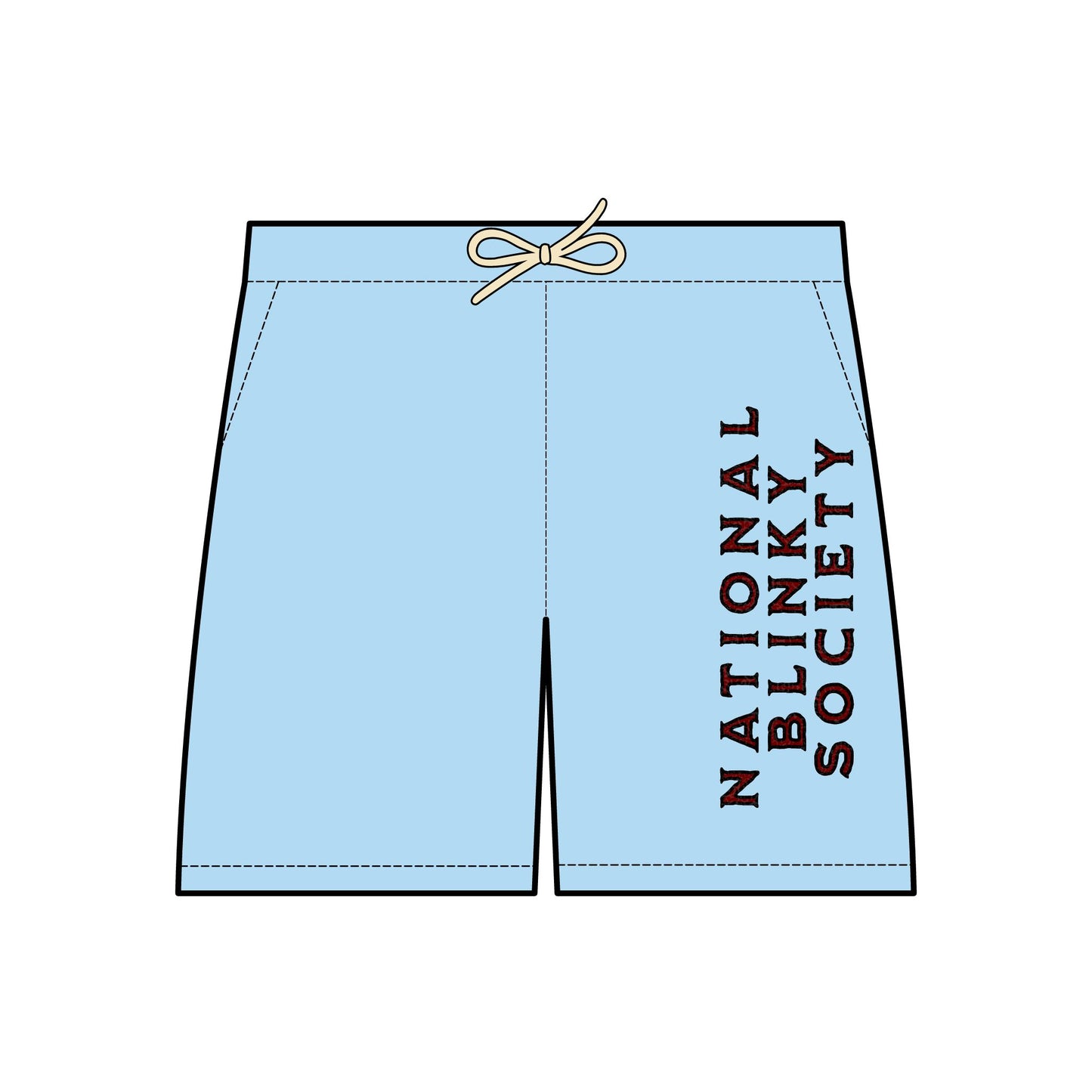 NBS Red Fleece Sweat Shorts