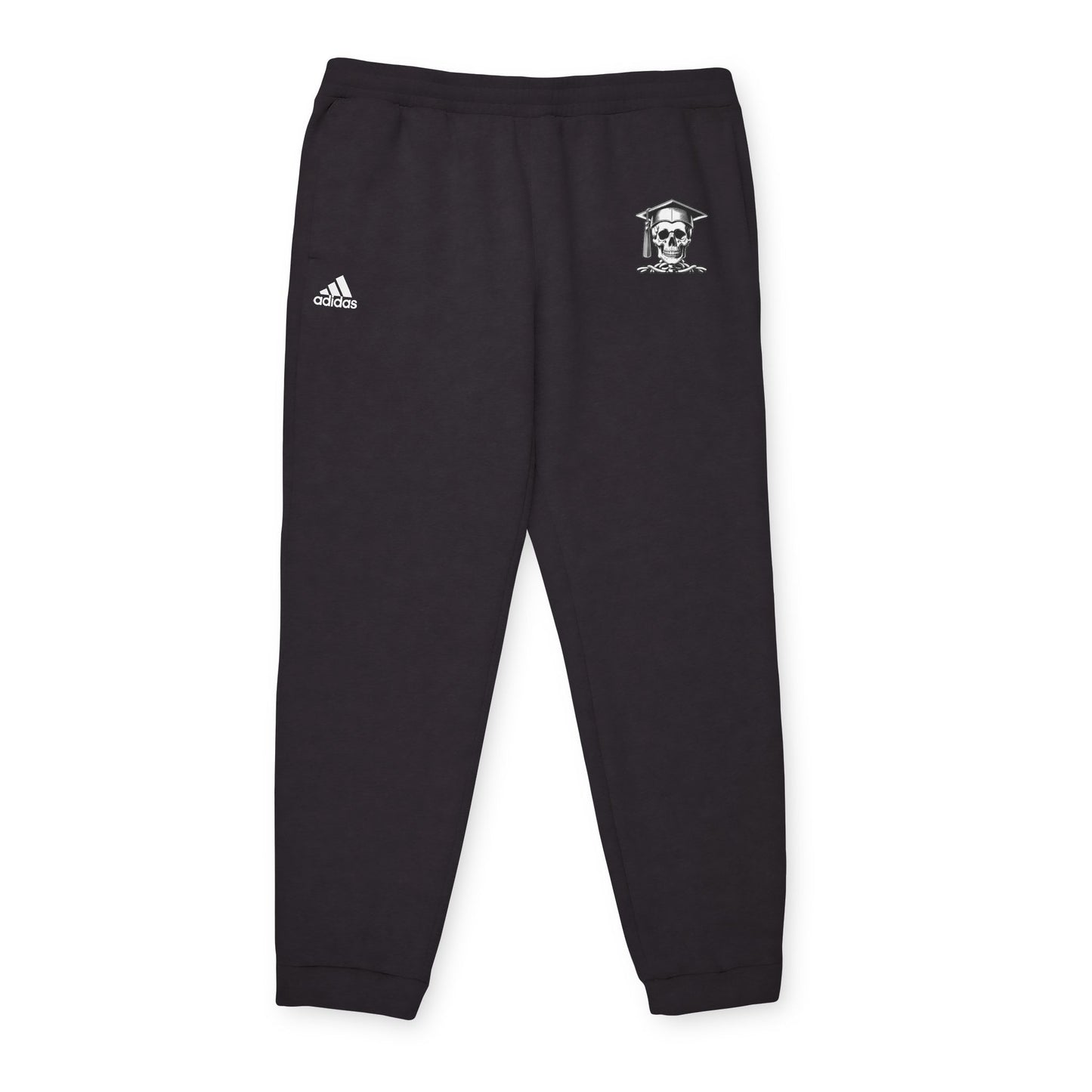 NBS White Logo Adidas Fleece Joggers