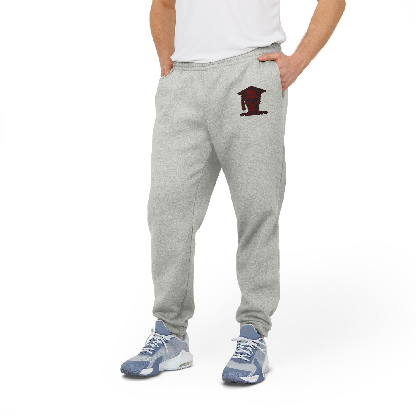 NBS Red Logo Adidas Fleece Joggers