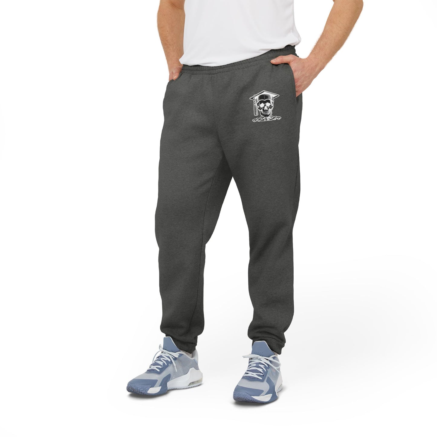 NBS Black Logo Adidas Fleece Joggers