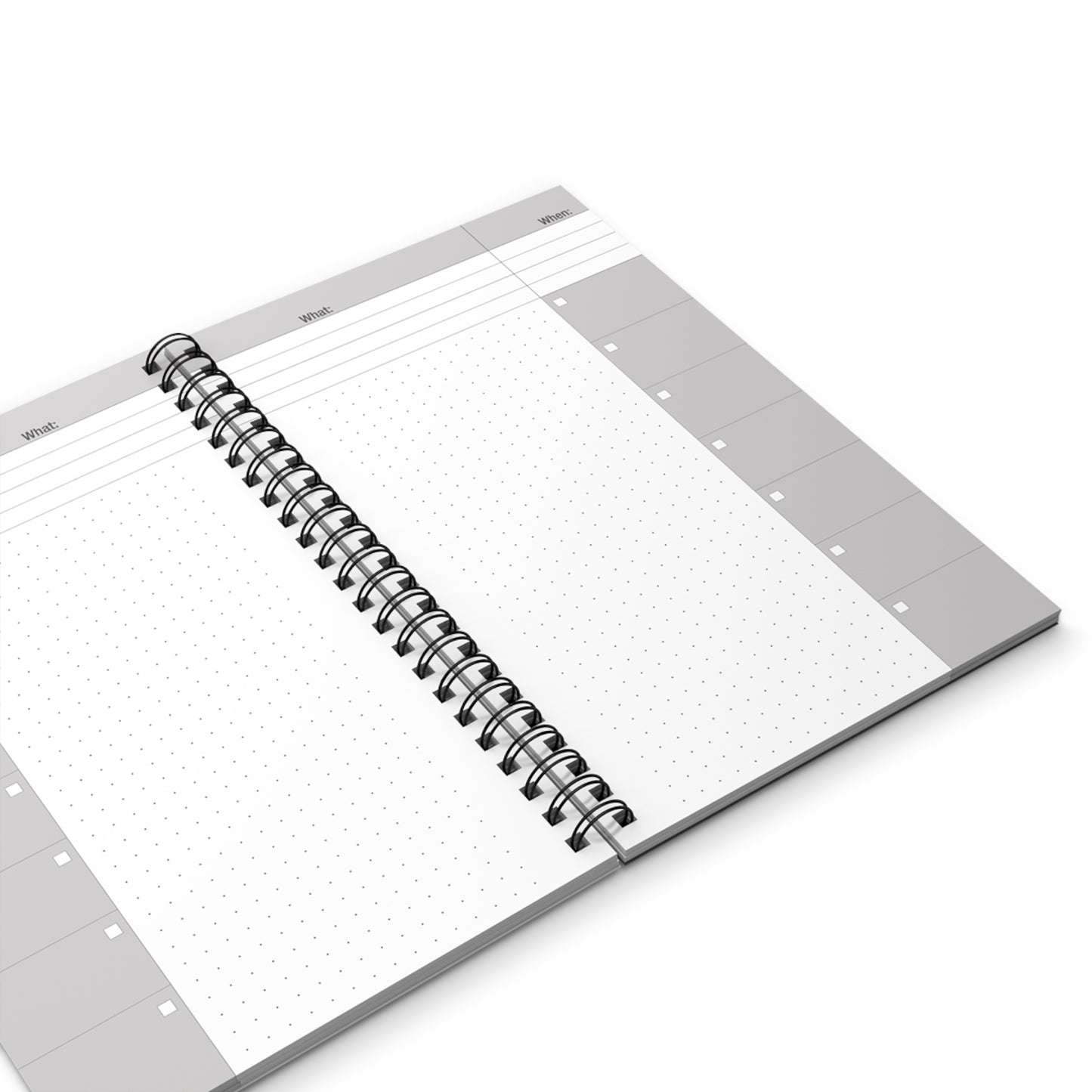 NBS Silver Spiral Notebook