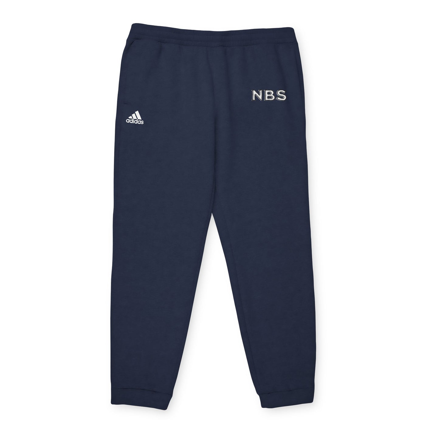 NBS White Adidas Fleece Joggers