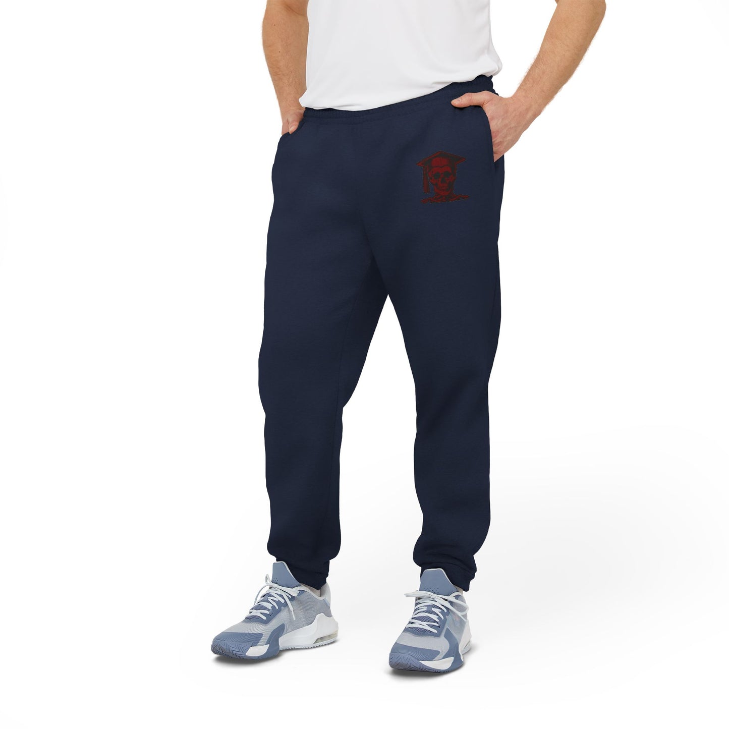NBS Red Logo Adidas Fleece Joggers