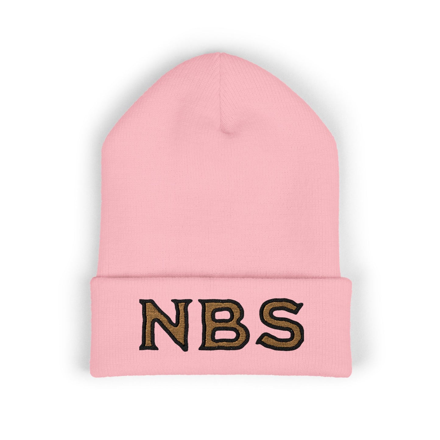 NBS Gold Embroidered Cuffed Beanie