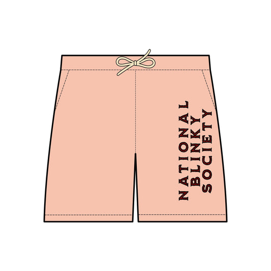 NBS Red Fleece Sweat Shorts