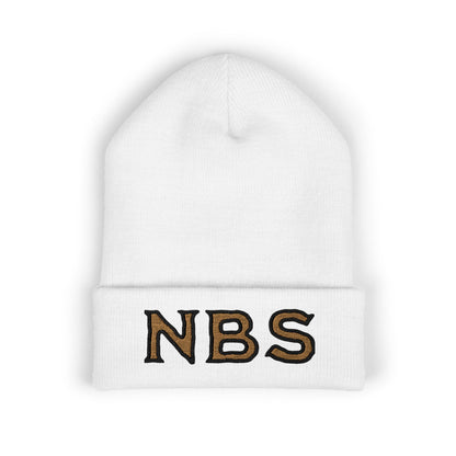 NBS Gold Embroidered Cuffed Beanie