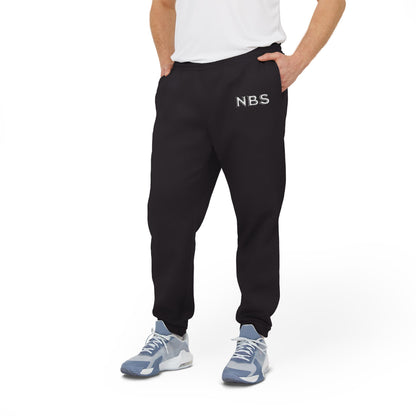 NBS White Adidas Fleece Joggers
