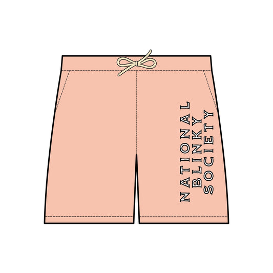 NBS White Fleece Sweat Shorts