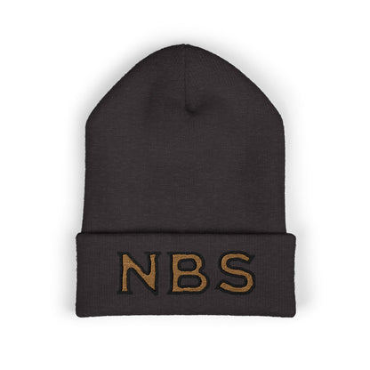 NBS Gold Embroidered Cuffed Beanie
