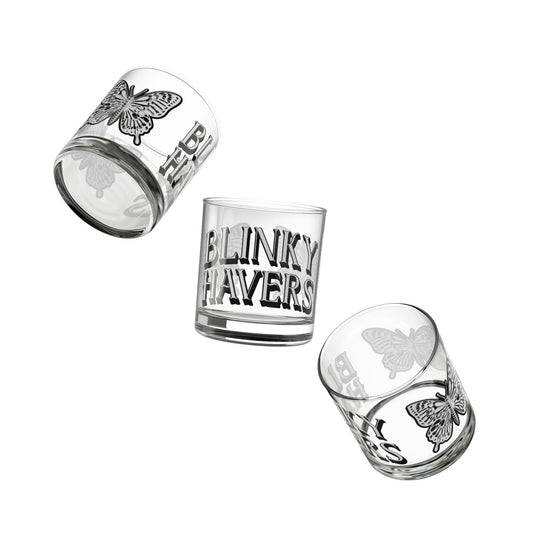 Blinky Havers Rocks Glass