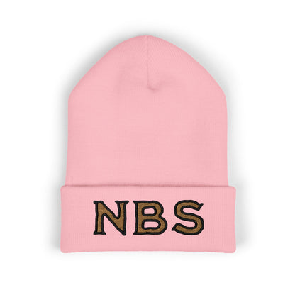 NBS Gold Embroidered Cuffed Beanie